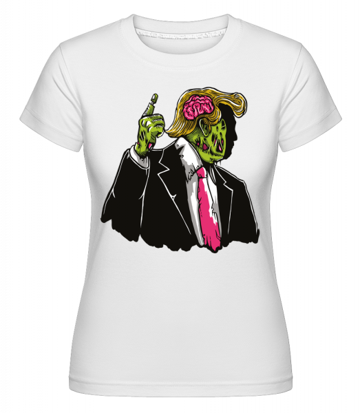 Make Zombie Great Again -  T-shirt Shirtinator femme - Blanc - Devant
