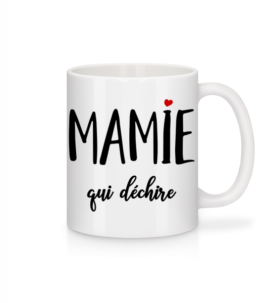 Mamie Qui Déchire - Mug en céramique blanc - Blanc - Devant