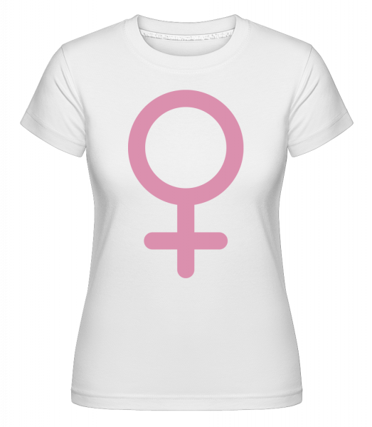 Woman Icon Pink - Shirtinator Frauen T-Shirt - Weiß - Vorn
