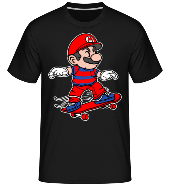 Mario Skateboard -  T-Shirt Shirtinator homme - Noir - Devant