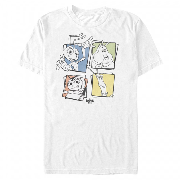 Pixar - Das große Krabbeln - Skupina Four Up - Männer T-Shirt - Weiß - Vorne