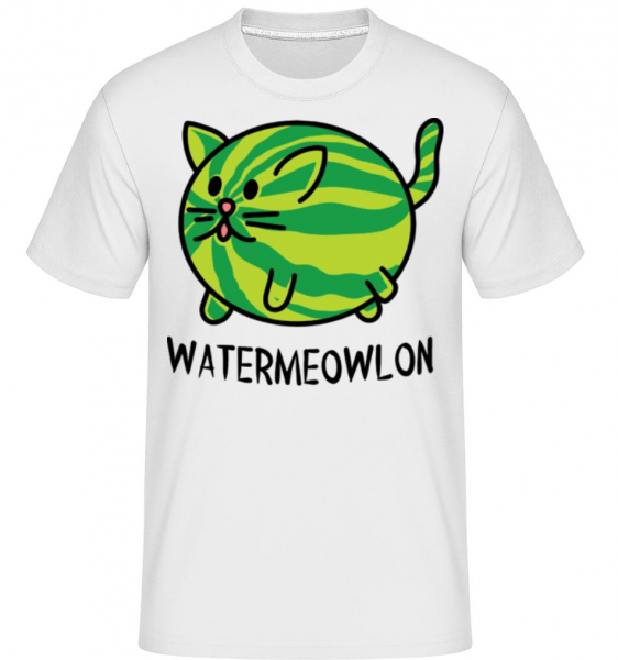 Watermeowlon - Shirtinator Männer T-Shirt - Weiß - Vorne