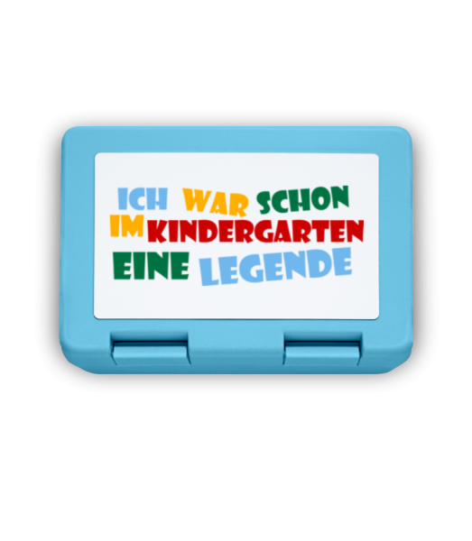Kindergarten Legende - Brotdose - Hellblau - Vorne