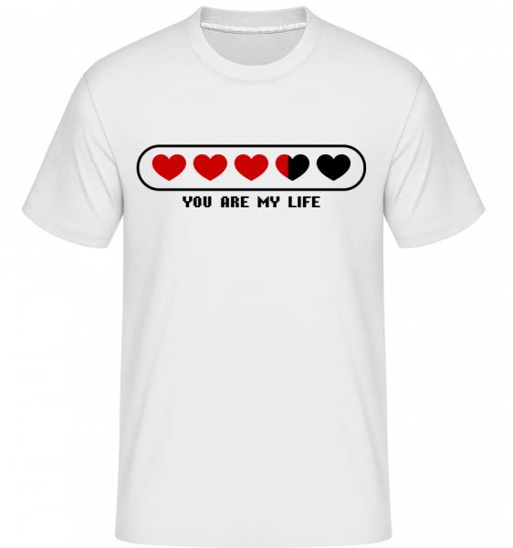 You Are My Life Hearts -  T-Shirt Shirtinator homme - Blanc - Devant