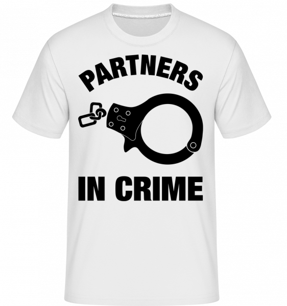 Partners In Crime - Shirtinator Männer T-Shirt - Weiß - Vorn