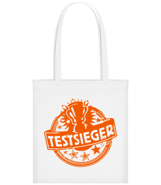 Testsieger Icon - Stofftasche - Weiß - Vorne