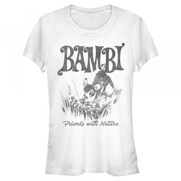 Disney Classics - Bambi - Bambi Nature - Femme T-shirt - Blanc - Devant