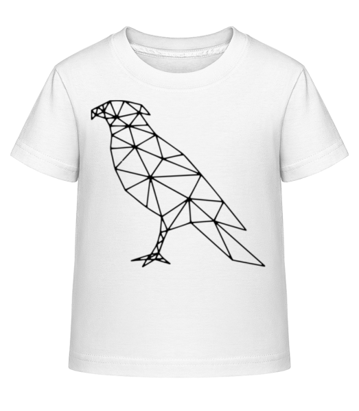 Polygon Habicht - Kinder Shirtinator T-Shirt - Weiß - Vorne