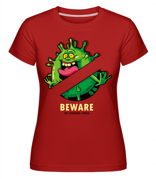 Beware -  T-shirt Shirtinator femme - Rouge - Devant