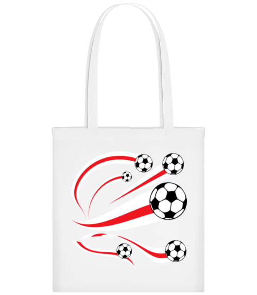 England Fahnen Fußball - Stofftasche - Weiß - Vorne