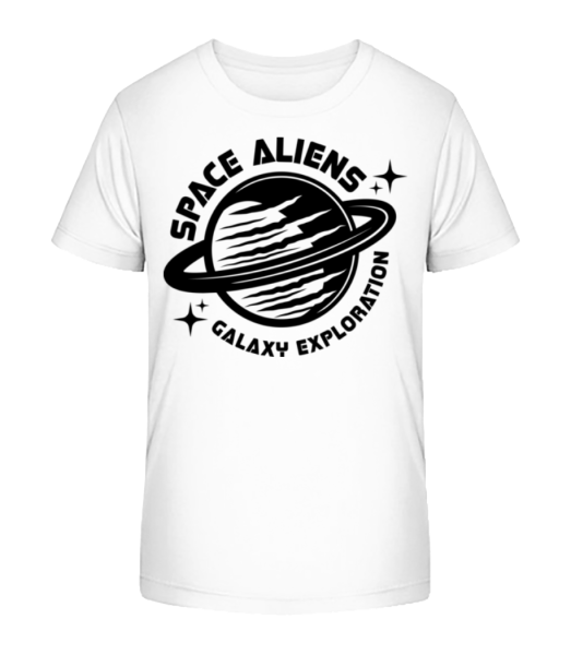 Space Aliens Galaxy Exploration - T-shirt bio Enfant Stanley Stella - Blanc - Devant