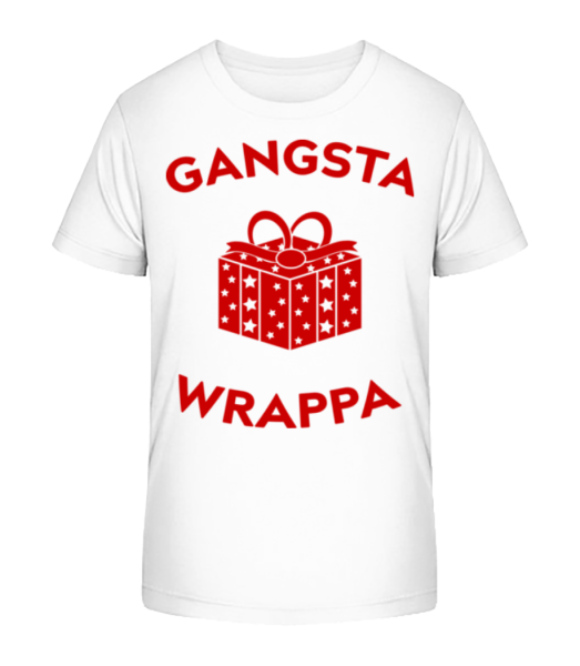 Gangsta Wrappa - T-shirt bio Enfant Stanley Stella - Blanc - Devant