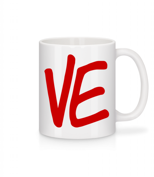 VE - Mug en céramique blanc - Blanc - Devant