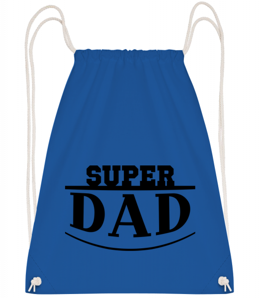 Super Dad Icon - Sac à dos Drawstring - Bleu royal - Devant