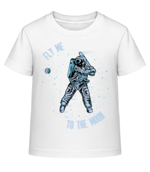Fly Me To The Moon - Kinder Shirtinator T-Shirt - Weiß - Vorne