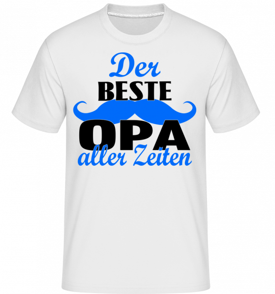 Bester Opa Aller Zeiten - Shirtinator Männer T-Shirt - Weiß - Vorn