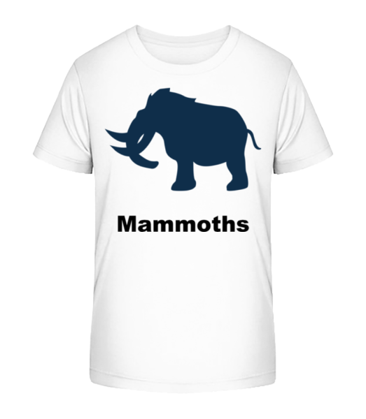 Mammoths - Kinder Bio T-Shirt Stanley Stella - Weiß - Vorne