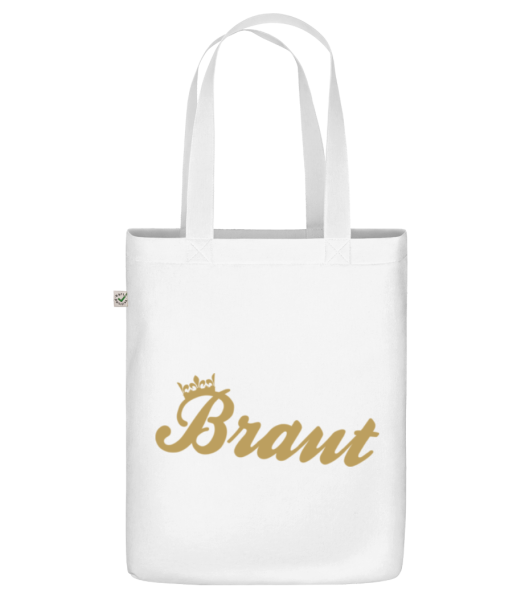 Braut Krone - Bio Tasche - Weiß - Vorne