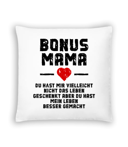 Bonus Mama - Kissen - Weiß - Vorne
