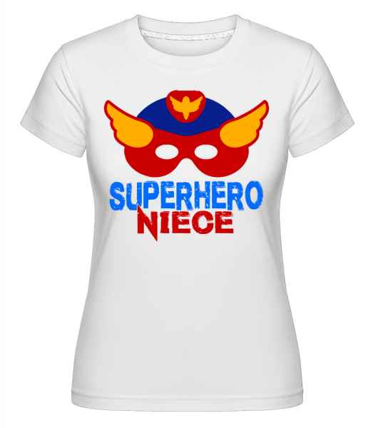 Superhero Niece -  T-shirt Shirtinator femme - Blanc - Devant