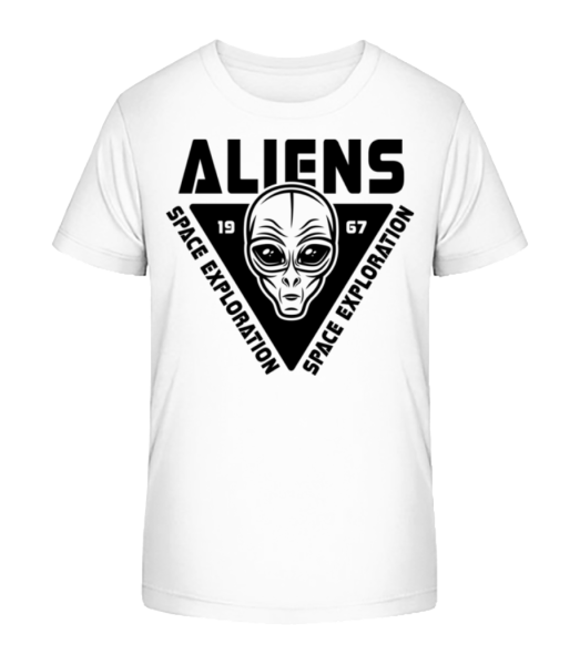 Aliens Space Exploration - T-shirt bio Enfant Stanley Stella - Blanc - Devant