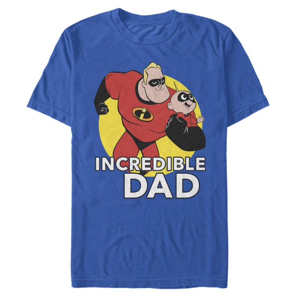 Disney - Die Unglaublichen - Mr. Incredible & Jack-Jack Best Father - Vatertag - Männer T-Shirt - Royalblau - Vorne