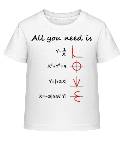 All You Need Is Love - Kinder Shirtinator T-Shirt - Weiß - Vorne