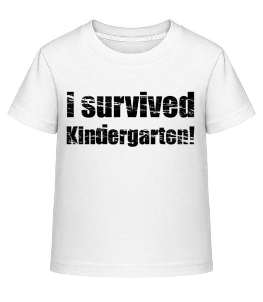 I Survived Kindergarten! - T-shirt shirtinator Enfant - Blanc - Devant