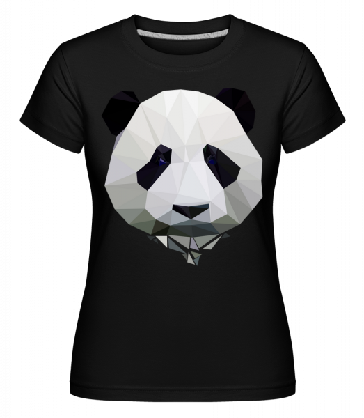 Polygon Panda -  T-shirt Shirtinator femme - Noir - Devant