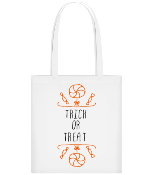 Trick Or Treat Bonbons - Stofftasche - Weiß - Vorne