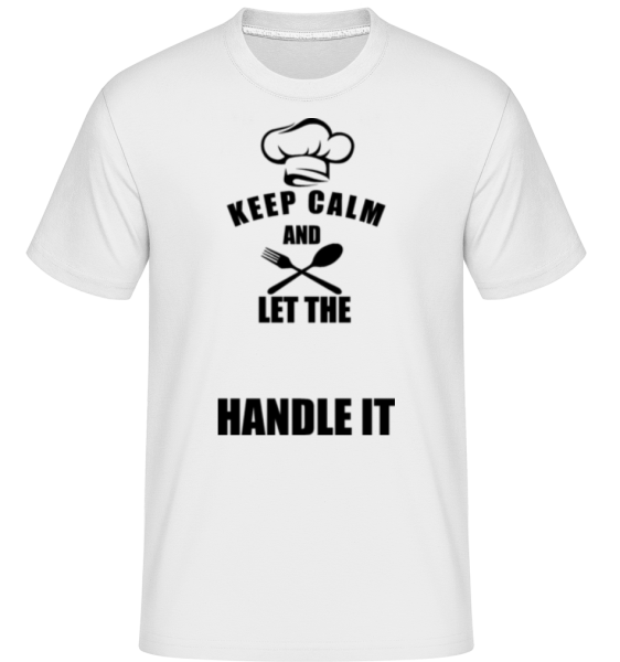 Keep Calm Chef -  T-Shirt Shirtinator homme - Blanc - Devant