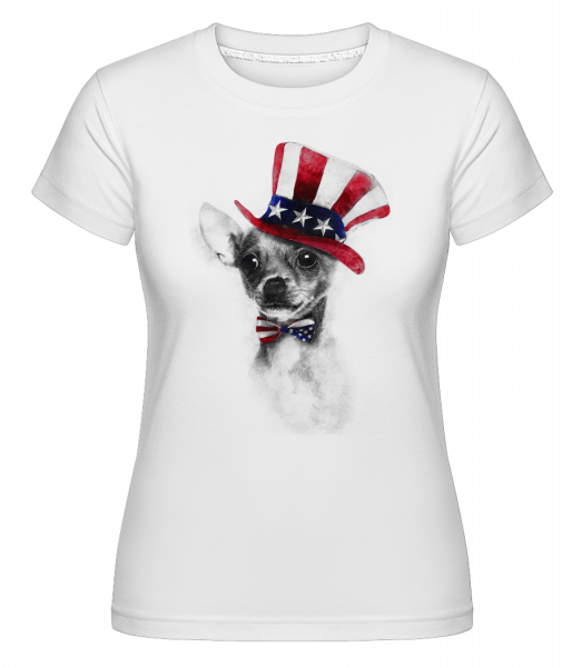 USA Chihuahua - Shirtinator Frauen T-Shirt - Weiß - Vorn