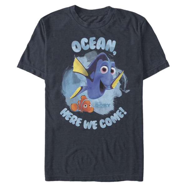 Pixar - Findet Dorie - Dory & Nemo Here We Come - Männer T-Shirt - Marine - Vorne