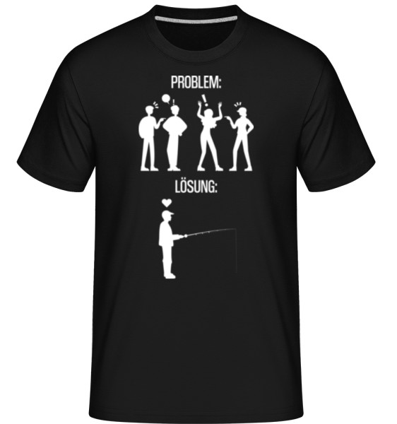 Problem Lösung - Shirtinator Männer T-Shirt - Schwarz - Vorne