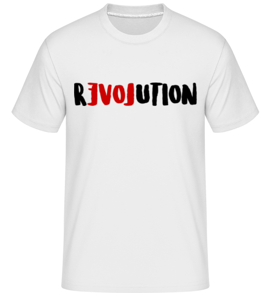 Revolution - Shirtinator Männer T-Shirt - Weiß - Vorne