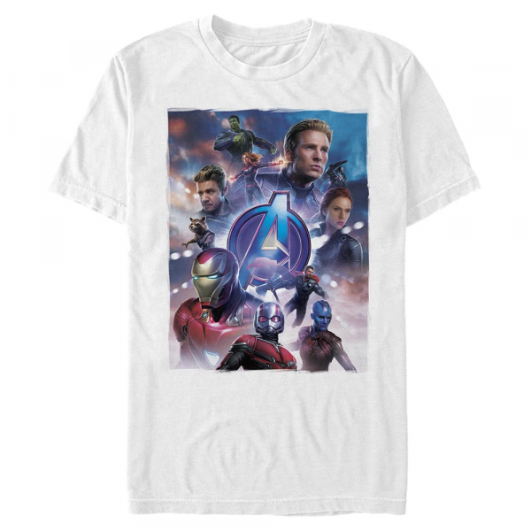 Marvel - Avengers Endgame - Skupina Basic Poster - Männer T-Shirt - Weiß - Vorne