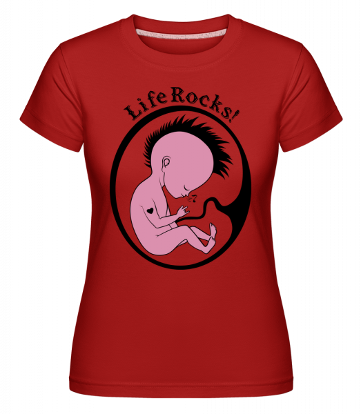 Rockstar Baby -  T-shirt Shirtinator femme - Rouge - Devant