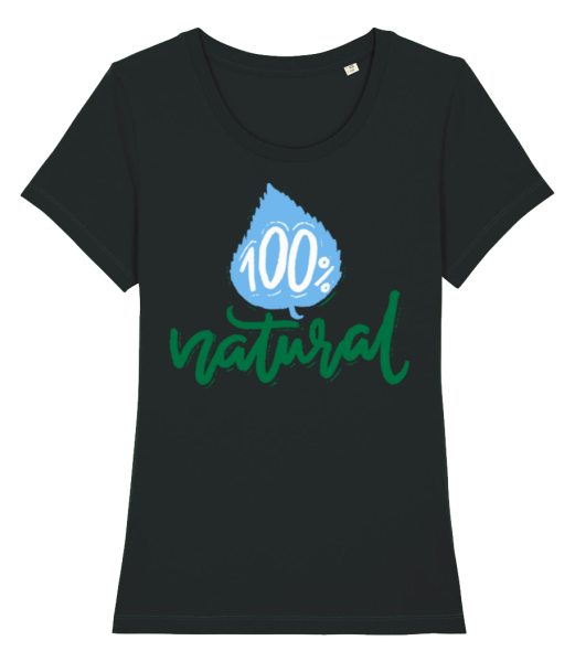 100% Natural - T-shirt bio Femme Stanley Stella - Noir - Devant