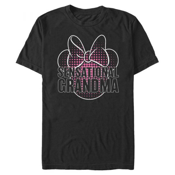 Disney Classics - Mickey Mouse - Minnie Mouse Sensational Grandma - Homme T-shirt - Noir - Devant