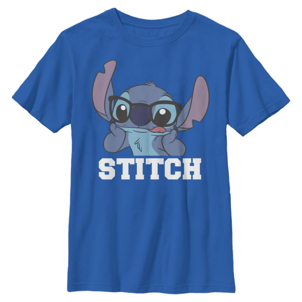 Disney - Lilo & Stitch - Stitch - Kinder T-Shirt - Royalblau - Vorne