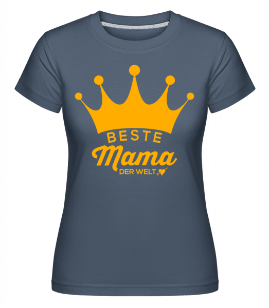Beste Mama Der Welt - Shirtinator Frauen T-Shirt - Denim - Vorn