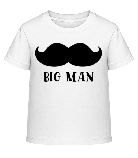 Big Man Mustache - T-shirt shirtinator Enfant - Blanc - Devant