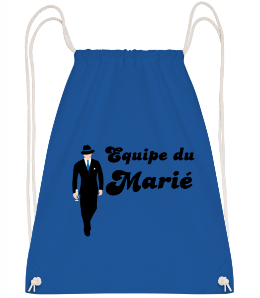Equipe Du Marié - Sac à dos Drawstring - Bleu royal - Devant