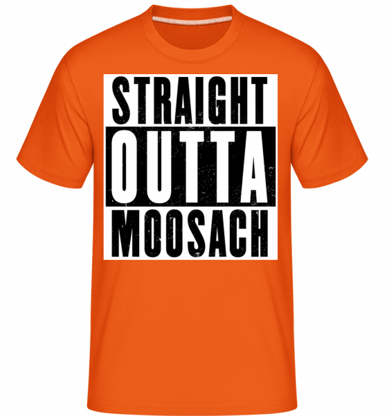 Straight Outta Moosach - Shirtinator Männer T-Shirt - Orange - Vorn