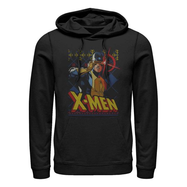 Marvel - X-Men - Cyclops Sweater - Weihnachten - Unisex Hoodie - Schwarz - Vorne