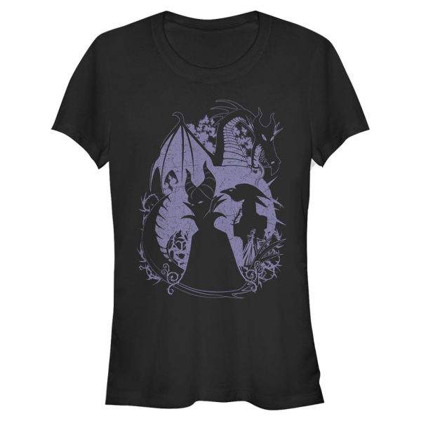 Disney - Sleeping Beauty - Maleficent Bone Heart - Femme T-shirt - Noir - Devant