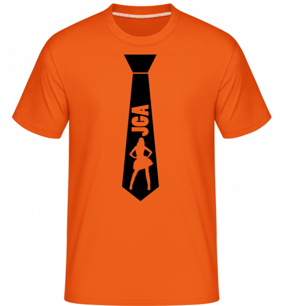 Junggesellenabschied Stripperin - Shirtinator Männer T-Shirt - Orange - Vorn