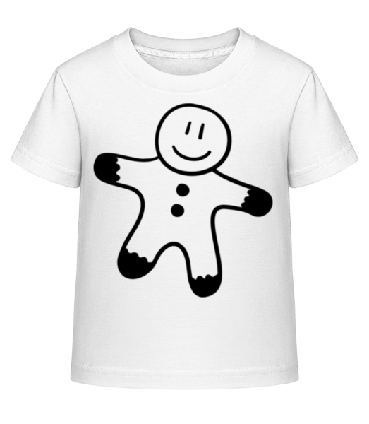 Lebkuchenmann - Kinder Shirtinator T-Shirt - Weiß - Vorne