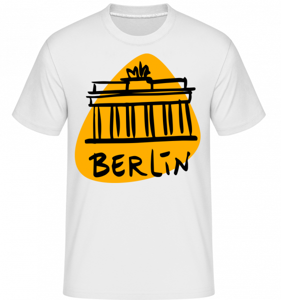 Berlin Zeichen - Shirtinator Männer T-Shirt - Weiß - Vorn