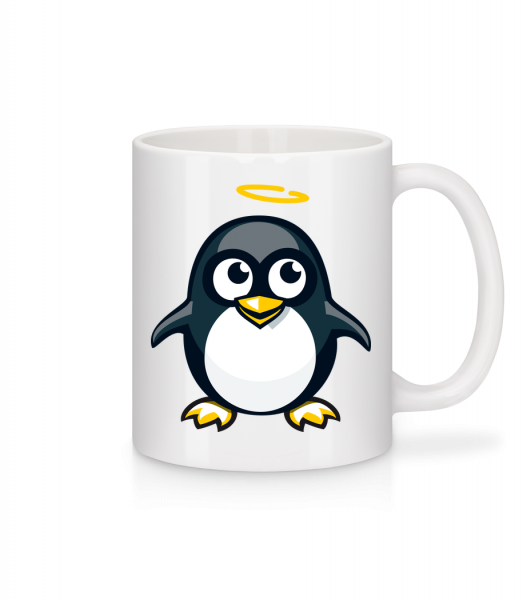 Angel Penguin - Mug en céramique blanc - Blanc - Devant